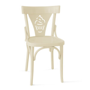 Bistrostuhl Holz 792 mit Eis Symbol (2er-Set)