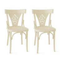Bistrostuhl Holz 792 mit Eis Symbol (2er-Set)