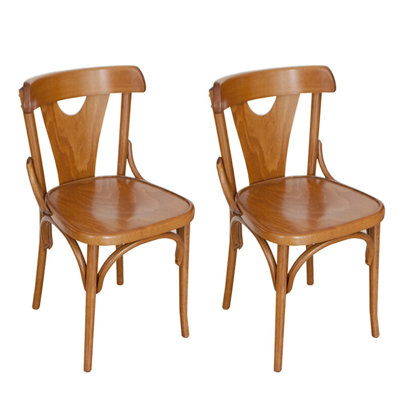 Küchenstuhl mit Holzitz 790 (2er-Set)