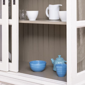 Buffetschrank mit Schiebetüren weiß shabby