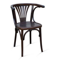 Schlichter Bistrostuhl mit Armlehne (2er-Set)
