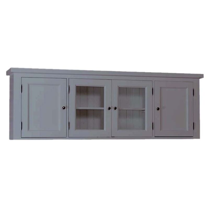 Küchen-Hängeschrank Landhausstil dunkelgrau