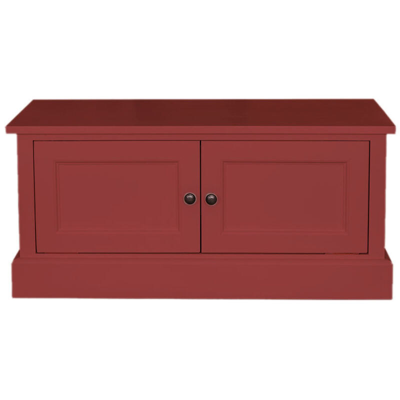 Landhausstil Garderoben-Kommode bordeaux