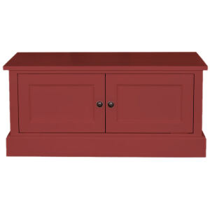 Landhausstil Garderoben-Kommode bordeaux