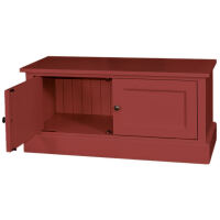 Landhausstil Garderoben-Kommode bordeaux