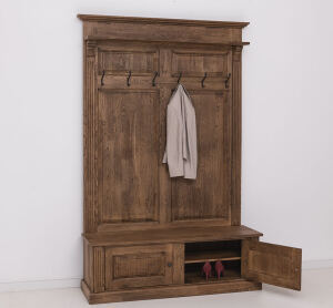 Nostalgische Landhaus Garderobe, Eiche
