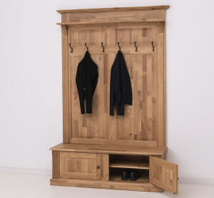 Nostalgische Landhaus Garderobe, Eiche