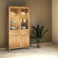 Exklusive Esszimmer Vitrine Kernbuche massiv