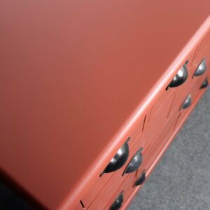 Apotheker Kommode Landhausstil bordeaux rot