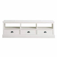 Landhaus TV Board mit Schubladen Shabby Chic weiÃŸ