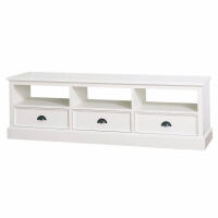 Landhaus TV Board mit Schubladen Shabby Chic weiÃŸ