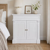 Kommode Landhausstil weiß aus Massivholz – 90 cm