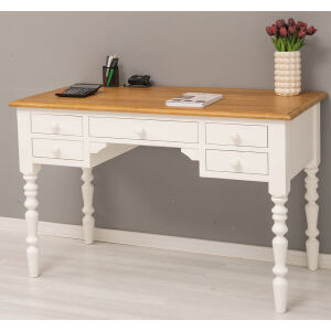 Romantischer Schreibtisch im Landhausstil weiß