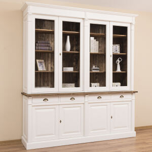 Wohnzimmerschrank Landhausstil weiß