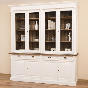 Wohnzimmerschrank Landhausstil weiß