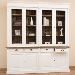 Wohnzimmerschrank Landhausstil weiß
