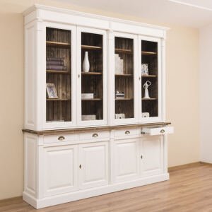 Wohnzimmerschrank Landhausstil weiß