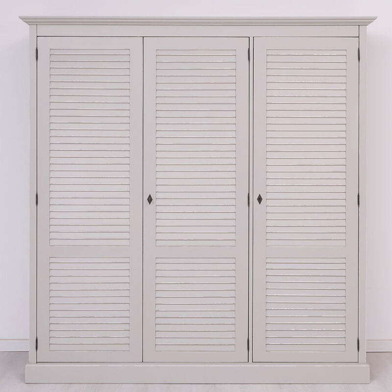 Landhaus Kleiderschrank grau shabby chic
