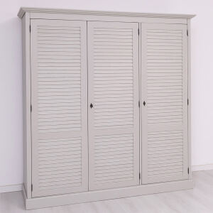 Landhaus Kleiderschrank grau shabby chic