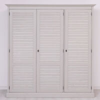 Landhaus Kleiderschrank grau shabby chic