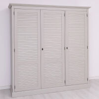 Landhaus Kleiderschrank grau shabby chic