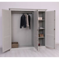 Landhaus Kleiderschrank grau shabby chic
