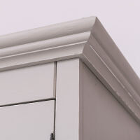 Landhaus Kleiderschrank grau shabby chic
