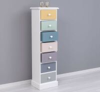 Schubladenschrank landhaus hoch multicolor