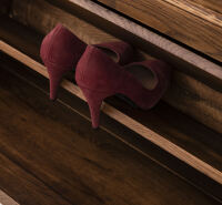 Schuhschrank im Landhausstil - Eiche