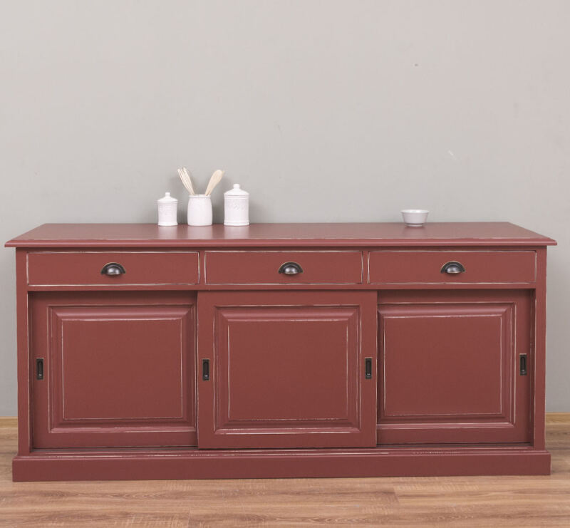 Sideboard im Landhausstil bordeaux-antik