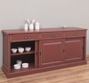 Sideboard im Landhausstil bordeaux-antik