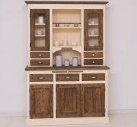 Landhausbuffetschrank eierschalen mit Eichentüren