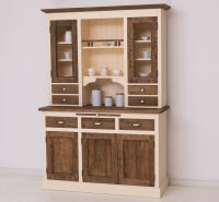 Landhausbuffetschrank eierschalen mit Eichentüren