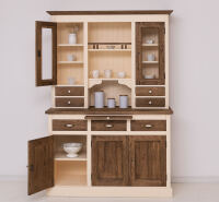 Landhausbuffetschrank eierschalen mit Eichentüren