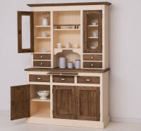 Landhausbuffetschrank eierschalen mit Eichentüren