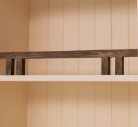 Landhausbuffetschrank eierschalen mit Eichentüren