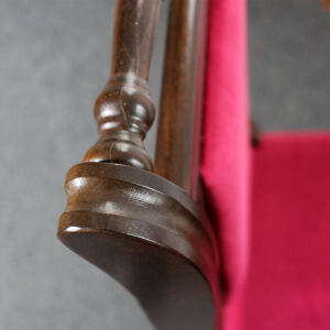 Landhausstuhl Rosalie gepolstert, Buche, Microfaser Kirsche