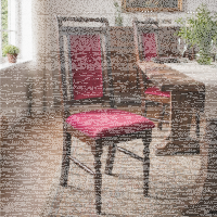 Landhausstuhl Rosalie gepolstert, Buche, Microfaser Kirsche