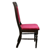 Landhausstuhl Rosalie gepolstert, Buche, Microfaser Kirsche
