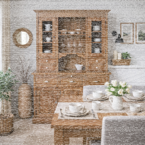 Landhausbuffetschrank Eiche hell