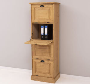 Aktenschrank mit Kippfächern im Landhausstil