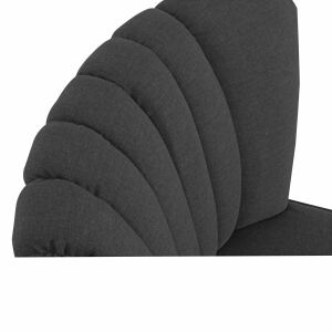 Sessel Aspen Flachgewebe (Leinenoptik) schwarz