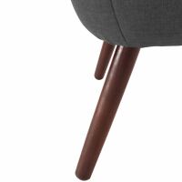 Sessel Aspen Flachgewebe (Leinenoptik) schwarz