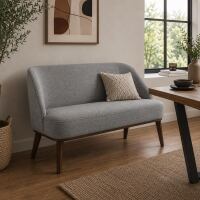 Sitzbank gepolstert mit Rückenlehne MONA - Onlineshop für massive Landhausmöbel
