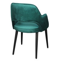 Polsterstuhl im Retro Look NOVA Samt meliert MONOLITH - wasserabweisend