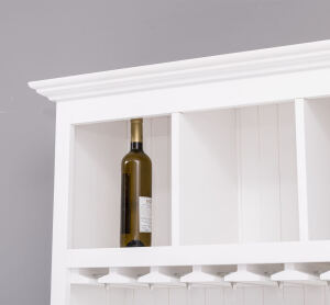 Gläserregal im Landhausstil weiß