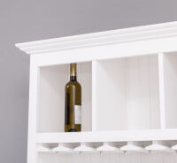 Gläserregal im Landhausstil weiß