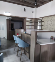 Barhocker mit Lehne gepolstert - BETTY 1