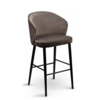Moderner Barhocker mit Lehne gepolstert - ROBI 2
