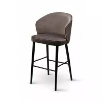 Moderner Barhocker mit Lehne gepolstert - ROBI 2